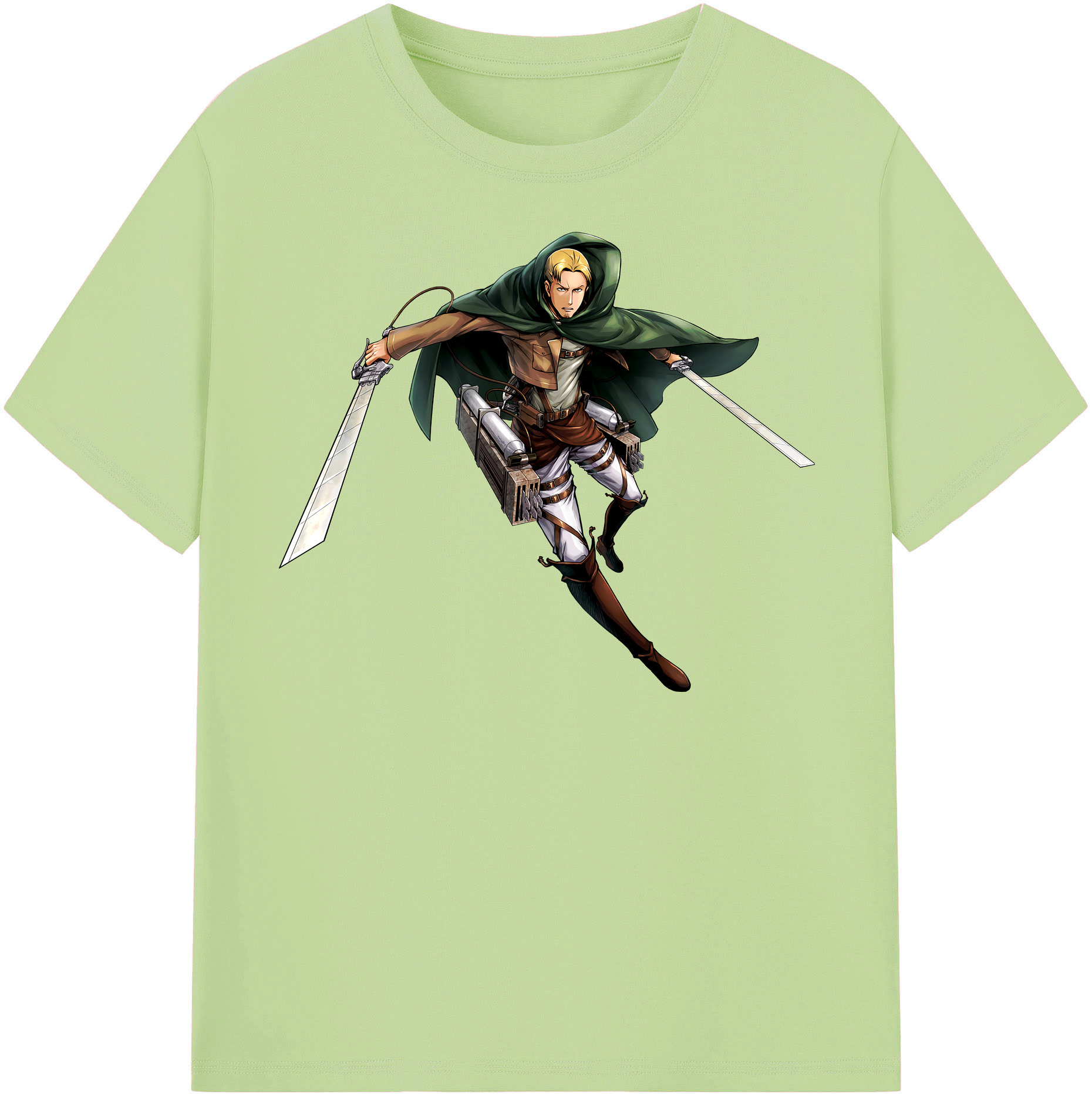 （画像用） 進撃の巨人 Attack on Titan 綿100％半袖Tシャツ（フロントプリント）